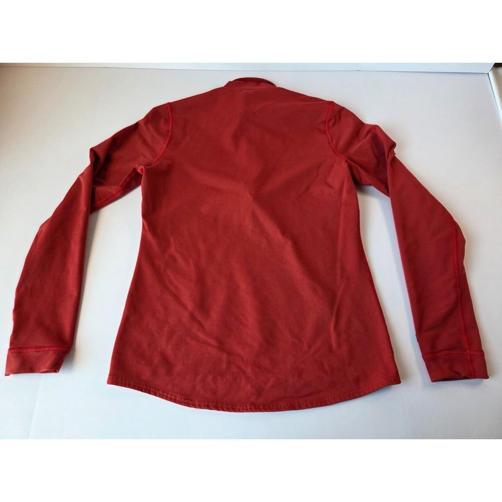 Brooks Running Jacket Womens Large Red Athletic Dry Layer Pullover 1/4 Zip Gym - Picture 2 of 8